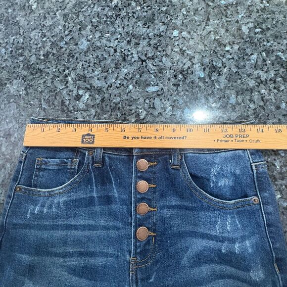 Risen High Rise Flare Jeans | Button Fly | Size 27 / 5 - Picture 5 of 9